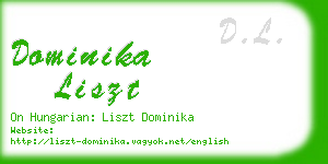 dominika liszt business card